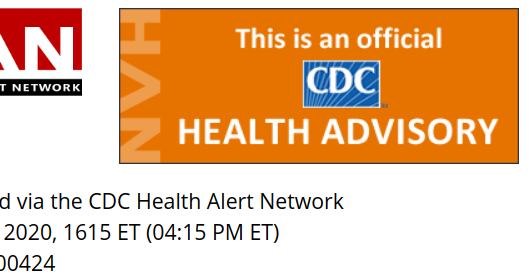 Avian Flu Diary: CDC HAN Advisory: Pneumonia of Unknown Etiology (PUE ...