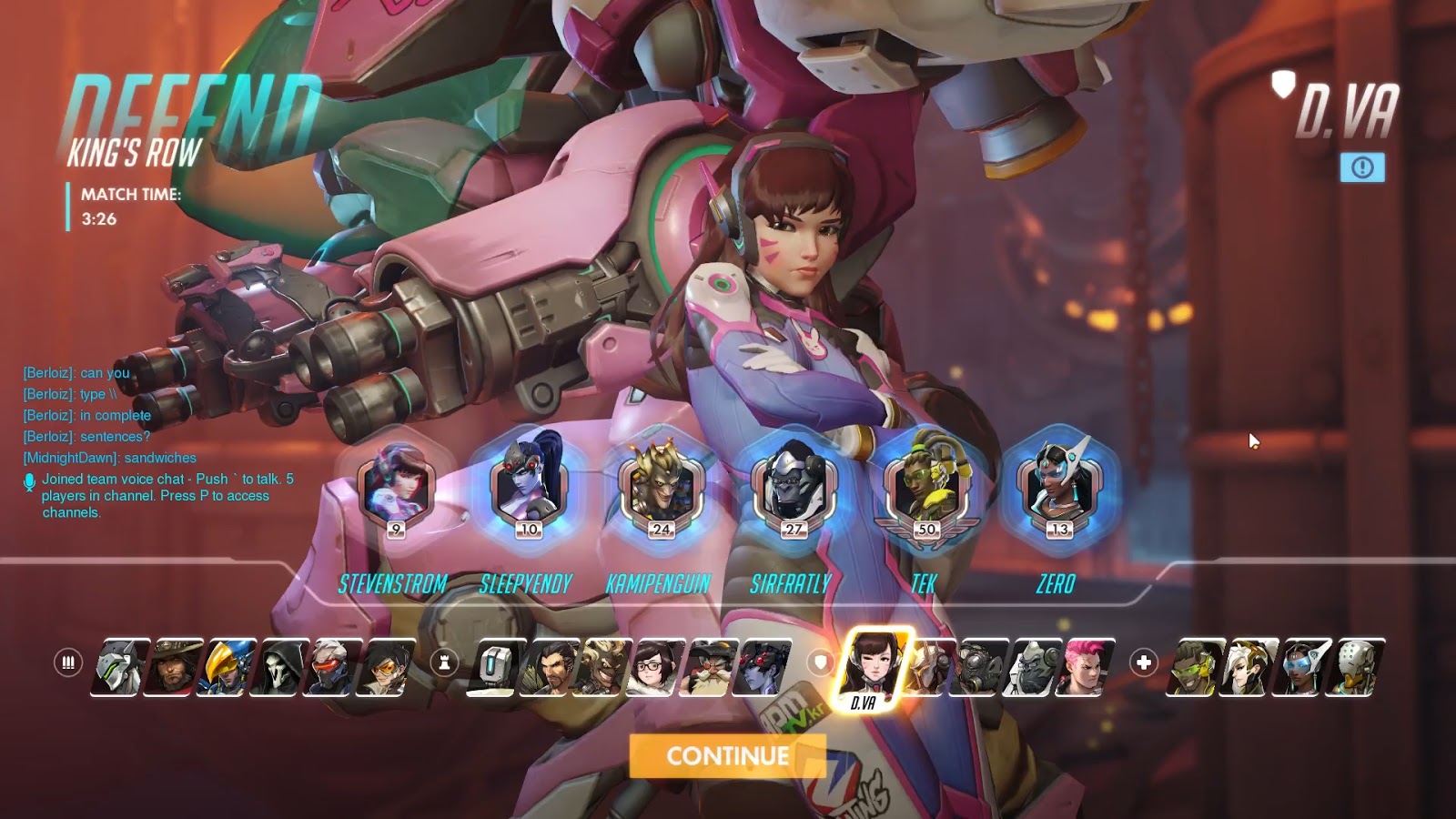 So I was playing Overwatch for a bit and found someone that