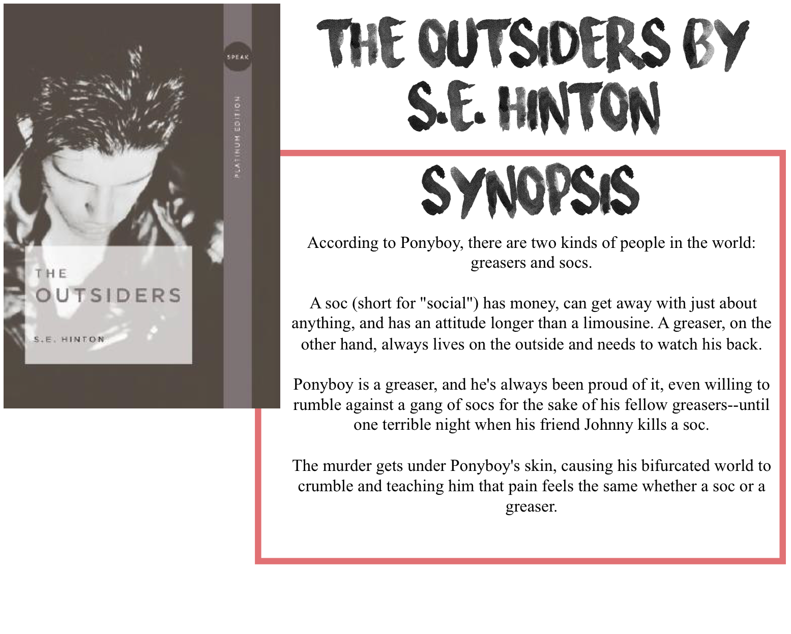 the outsiders summary chapter 1