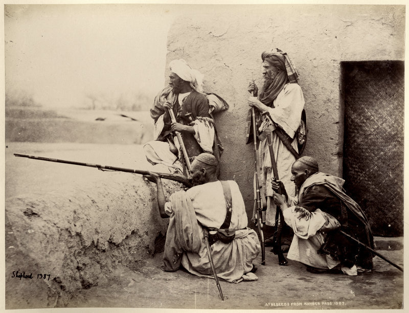 Afridi Soldiers from Khyber Pass - c1860-90's