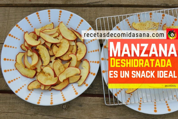 La Manzana Deshidratada o Manzana Seca, es un snack ideal lleno de salud que podemos llevar a todas partes.