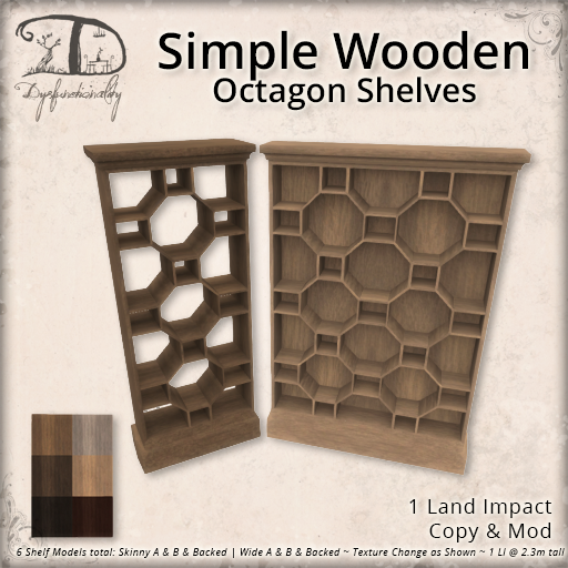 Dysfunctionality Simple Wooden Octagon Shelves