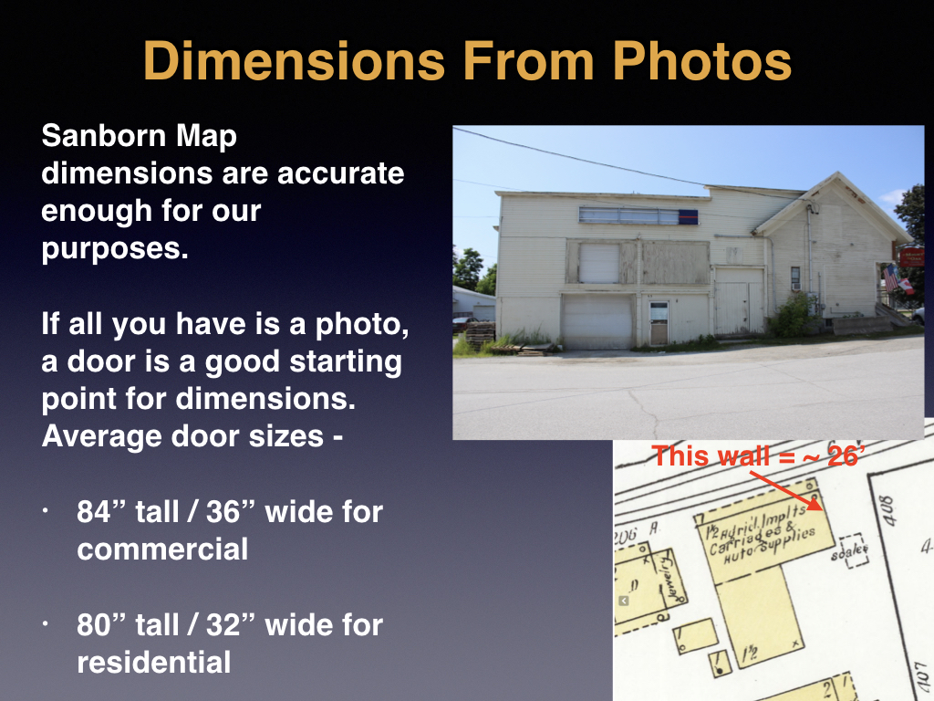 Central Vermont Railway Estimating Dimensions from Photos
