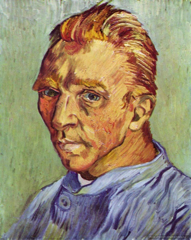 Vincent van Gogh Self-Portrait Without Beard