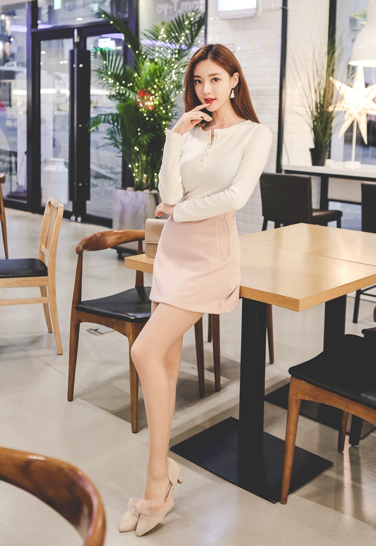 Korean model - Hyemi - 3 set Casual Indoor - 191218 - TruePic.net