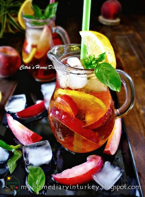 Easy Peach Iced Tea, Perfect summer drinks | Çitra's Home Diary