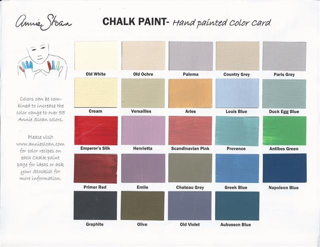 Valspar Chalk Paint Color Chart