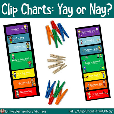 Clip Charts: Yay or Nay? Here are some reasons for and against using clip charts. The conclusion? It's all in the execution!