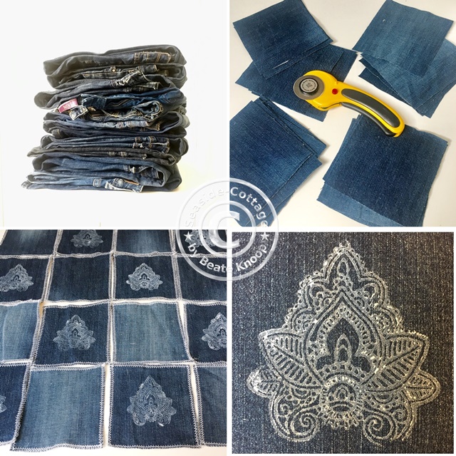 kissen aus jeans naehen, seaside-cottage: upcycling diy: boho-kissen aus alten jeans, Design ideen
