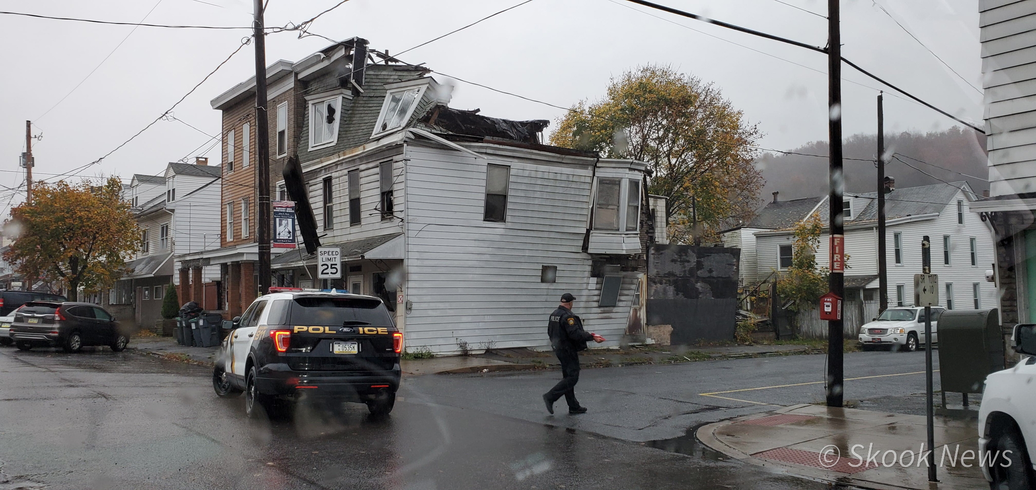 Blighted Structure in Mahanoy City Collapses