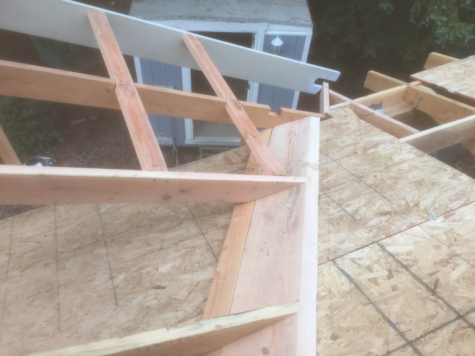 Roof Framing Geometry Unequal Pitched Valley Rafter Tail