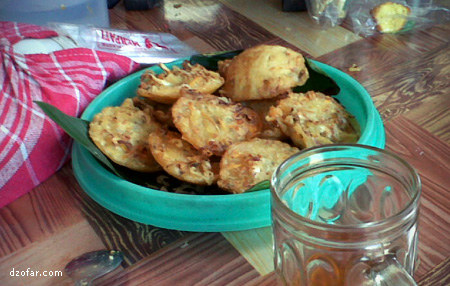 Ote-ote di Nasi pecel berbek