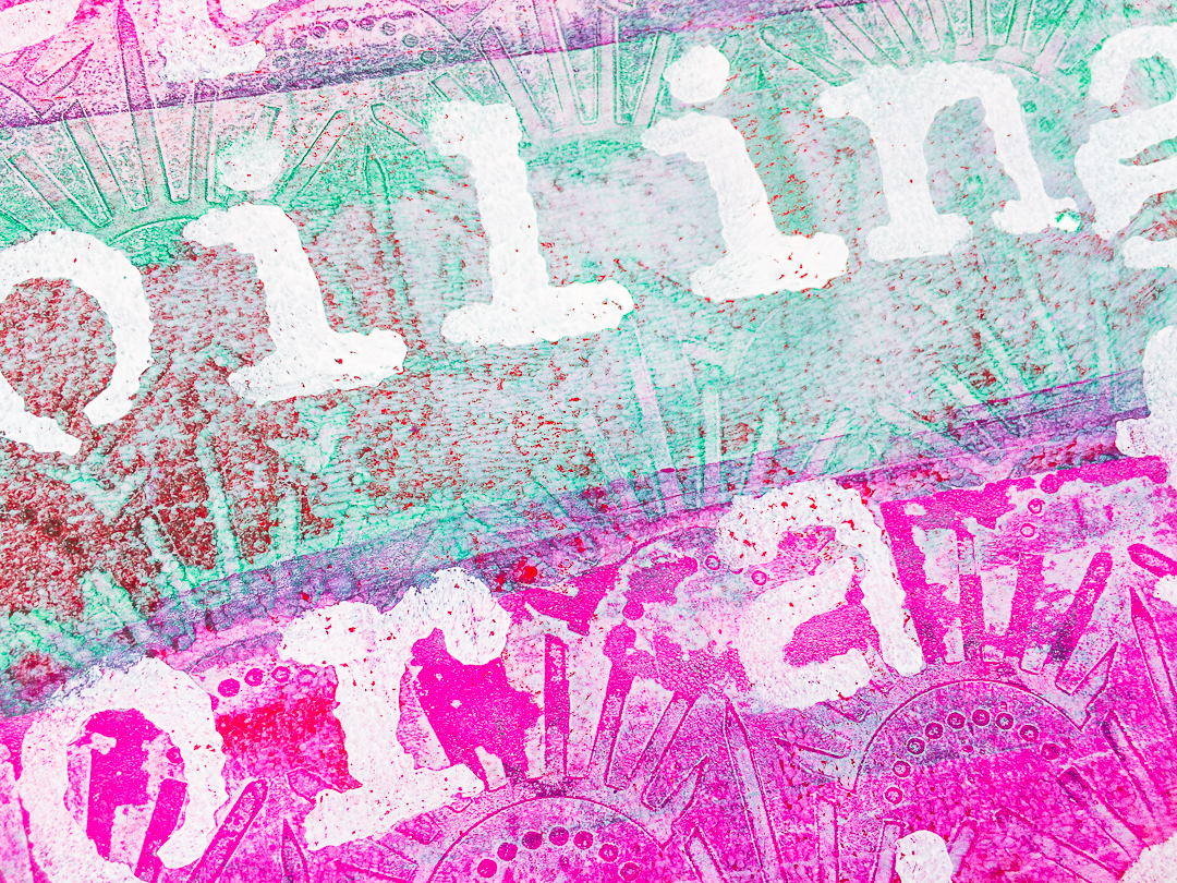 StencilGirl Talk Typography How To Gel Print Text With StencilGirl