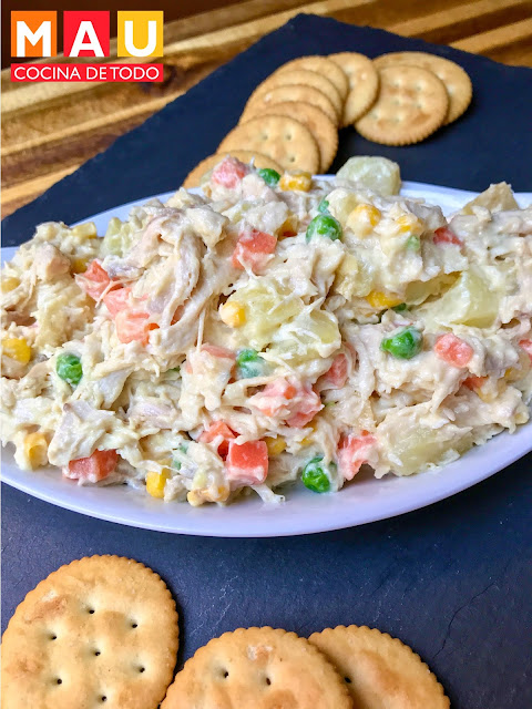 mau cocina de todo ensalada de pollo clasica receta facil