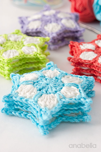 Crochet star garland free pattern 2015 by Anabelia Craft Design Crochet star garland free pattern 2015 by Anabelia Craft Design