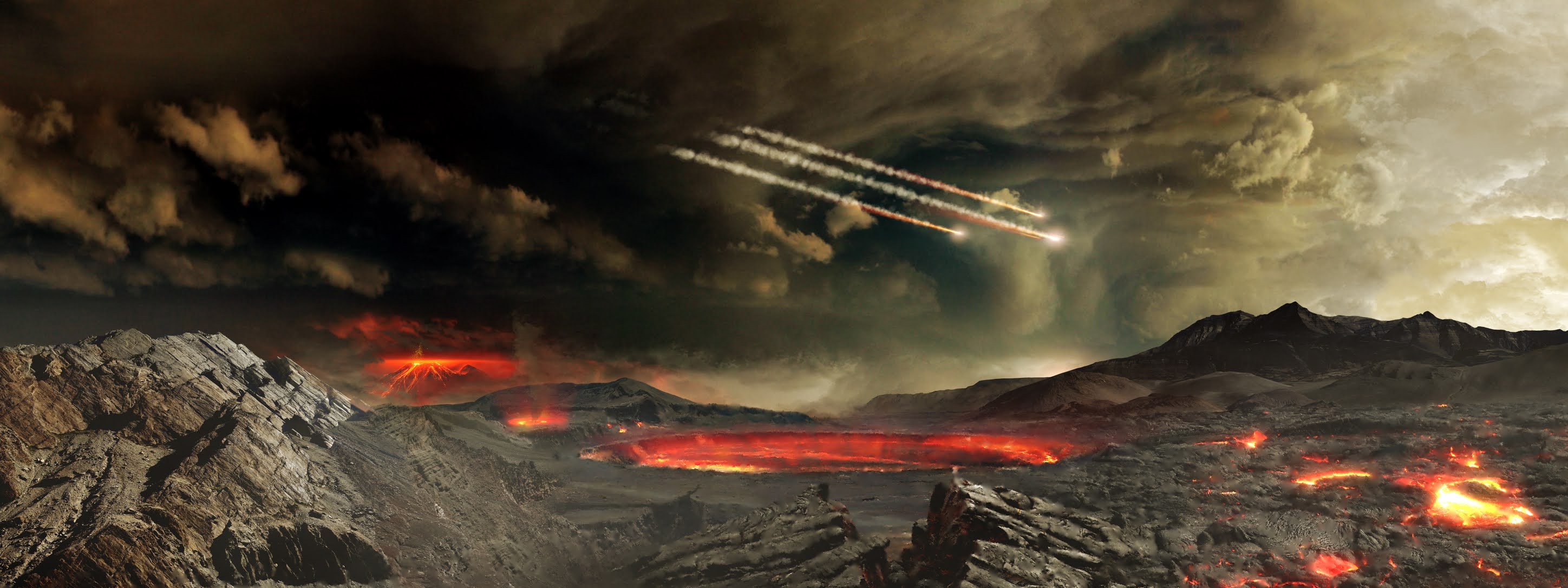 meteors on earlyearth - Where did water come from in the universe