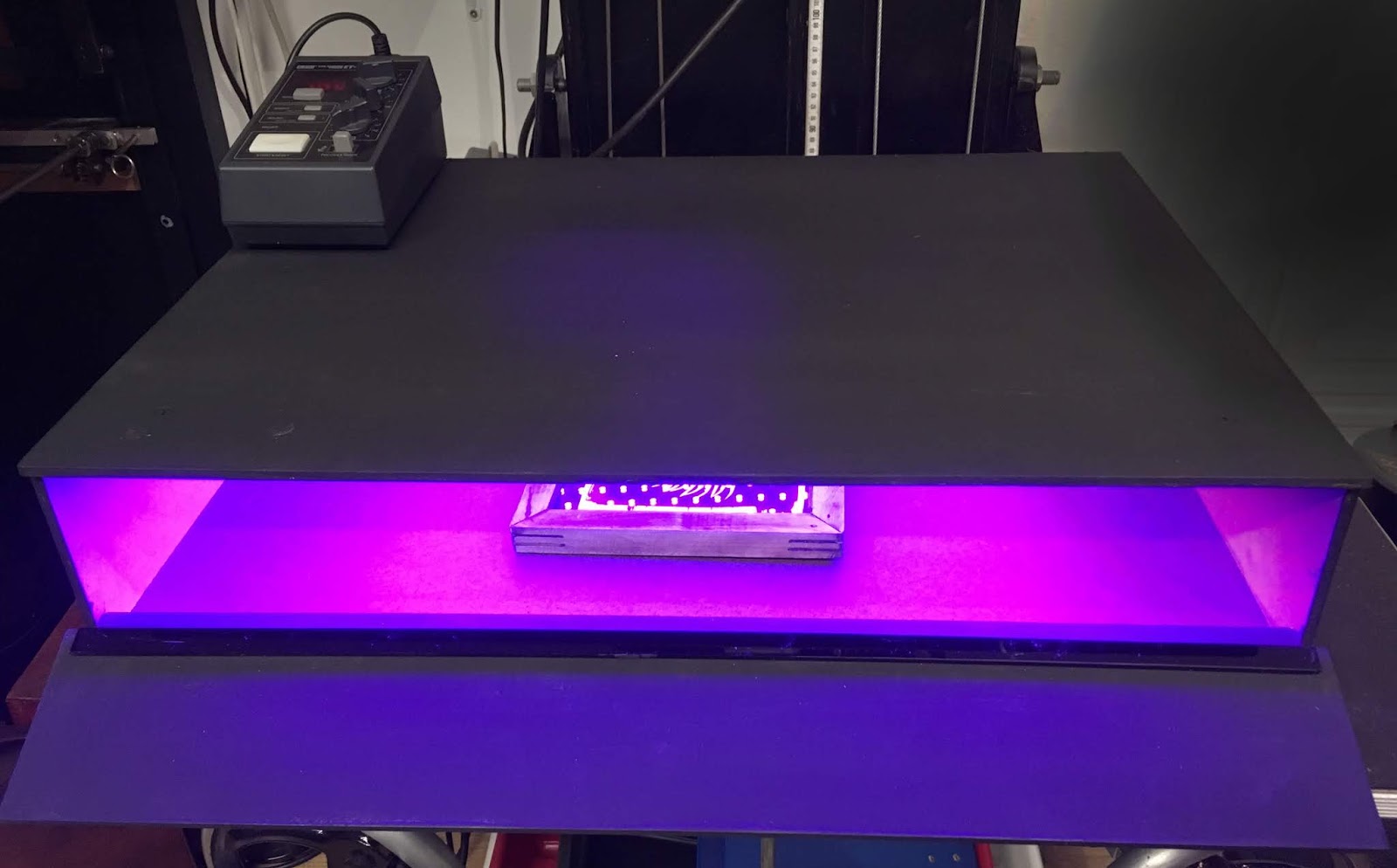 Building a UV LED light box for cyanotype and lumen printing