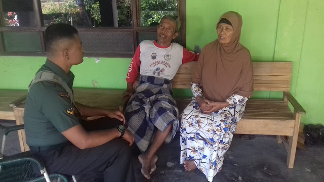Babinsa Koramil 23/Ceper Anjangsana Ke Rumah Kbt Di Wilayah Binaan