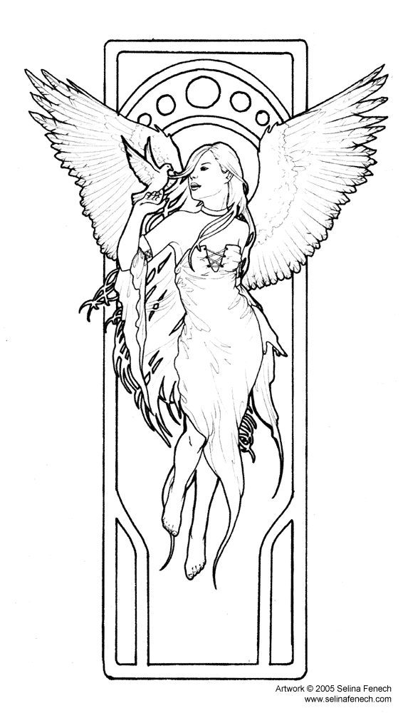 fairies art coloring pages - photo #29