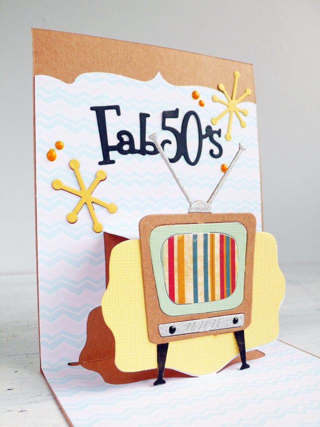 Cardmaking] Card pop up maschile - Favolosi anni '50