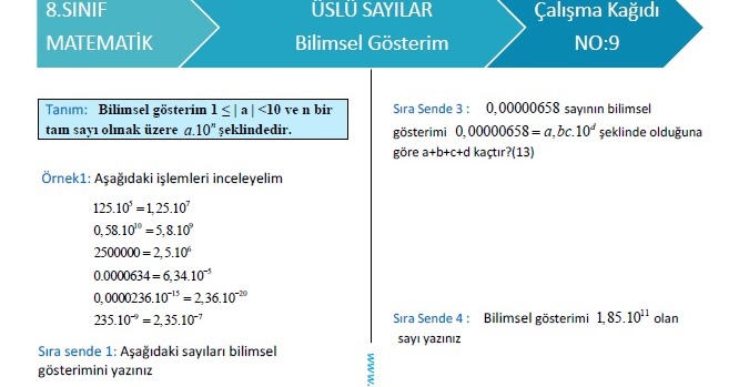 Uslu Sayilar Calisma Kagidi 5 Test Matematik