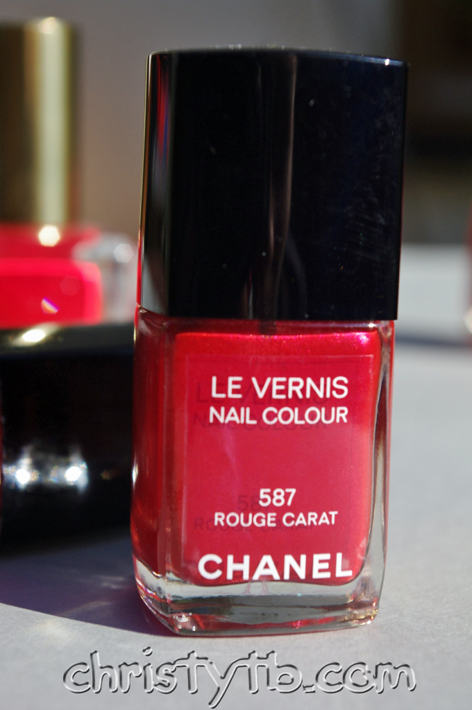 Christytb: Chanel Le Vernis Nail Colour 587 Rouge Carat. Рубиновый