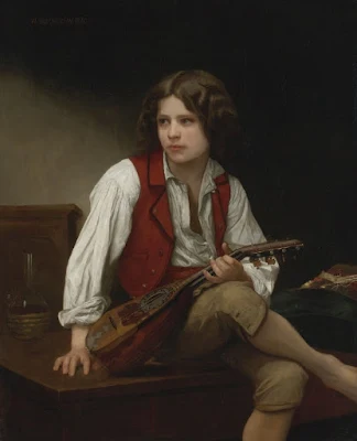 Italian Mandolin painting William Adolphe Bouguereau