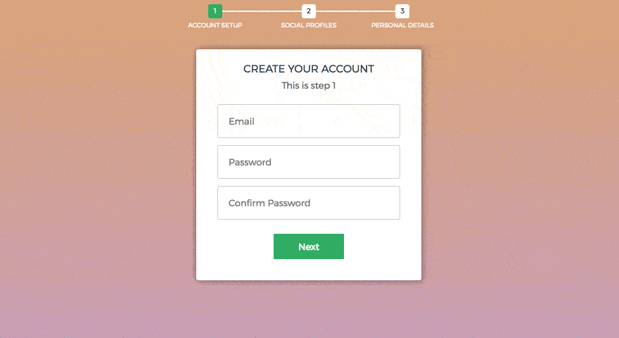 23 Multi step HTML forms 3 Multi Step Form with Progress Bar using jQuery and CSS3