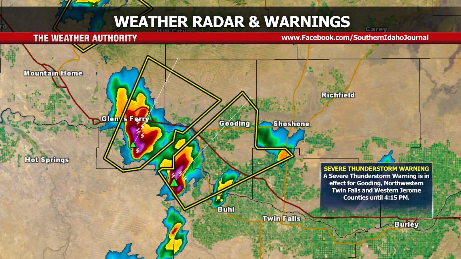 Southern Idaho Journal Severe Thunderstorm Warning For Hagerman
