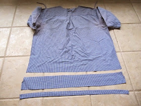 Sew Many Ways...: Recycled Men's Shirt to Super Cute Apron...