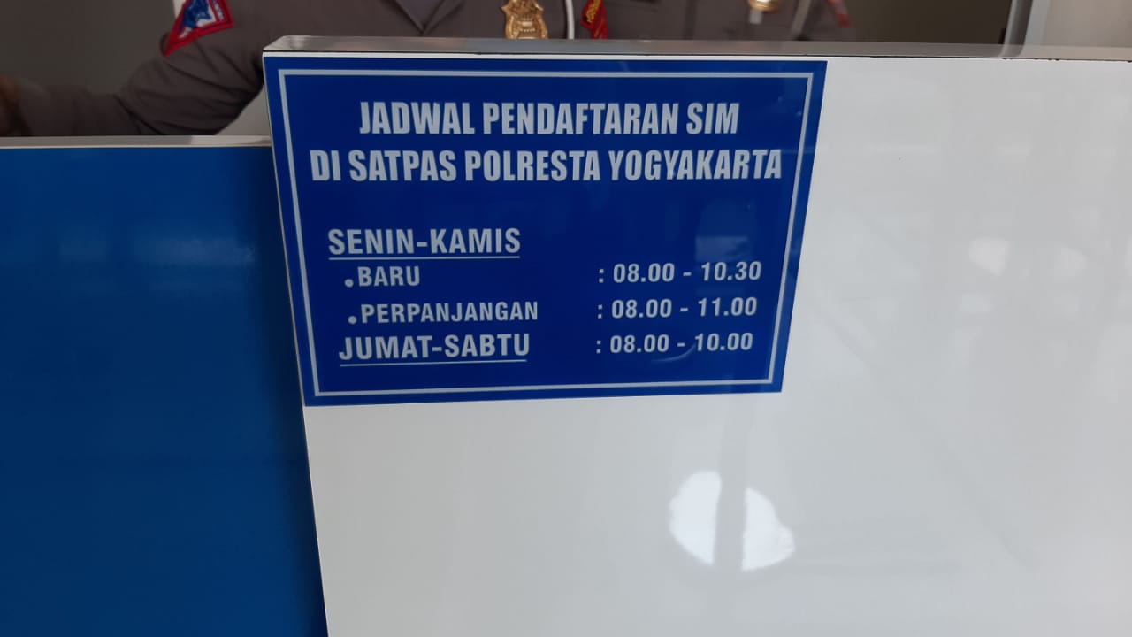 Pelayanan Sim Polresta Yogyakarta