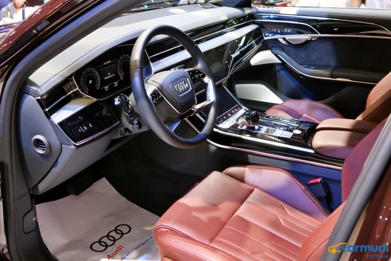 Xe 4 Chỗ Audi A8L 3.0 V6 Đời 2020 Giá Bao Nhiêu Tiền, Audi, Audi A8, Audi A8L, Audi Có Bản Dài Và Bản Ngắn, Kích thước bao nhiêu, A8 có cửa hít và phuộc hơi hay không,