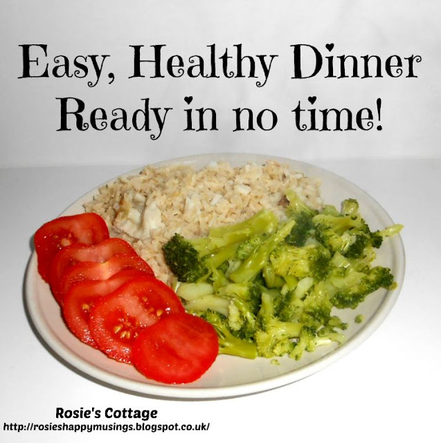 Rosie's Cottage Brown Rice, Fish & Veggies A Yummy, Healthy Meal Idea!