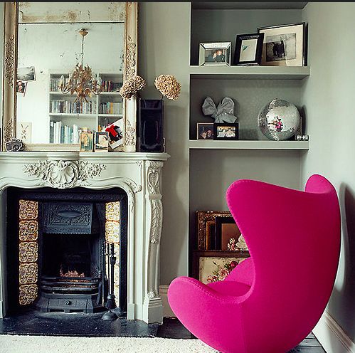 Eye For Design Decorating With Hot Pink Furniture Modern And Chic A Singular Piece Of Hot Pink Furniture Is Perfect If You Like The Look Paris Apartment