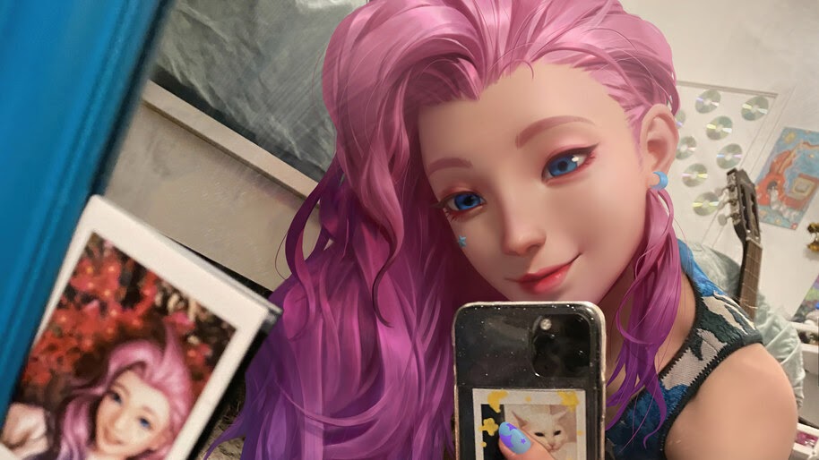 Seraphine, LoL, Selfie, 4K, #5.2783