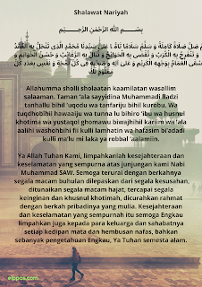 Video Lirik Dan Download Mp3 Bacaan Shalawat Nariyah Arab