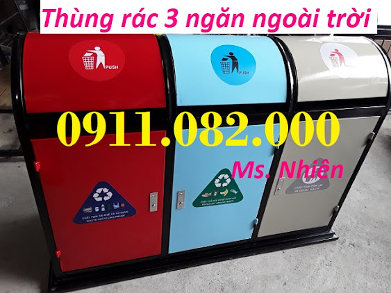 HCM -  Thùng đựng rác 120L 240L giá rẻ tại trà vinh- thùng rác công nghiệp- lh 0911082000 Njtyfjft