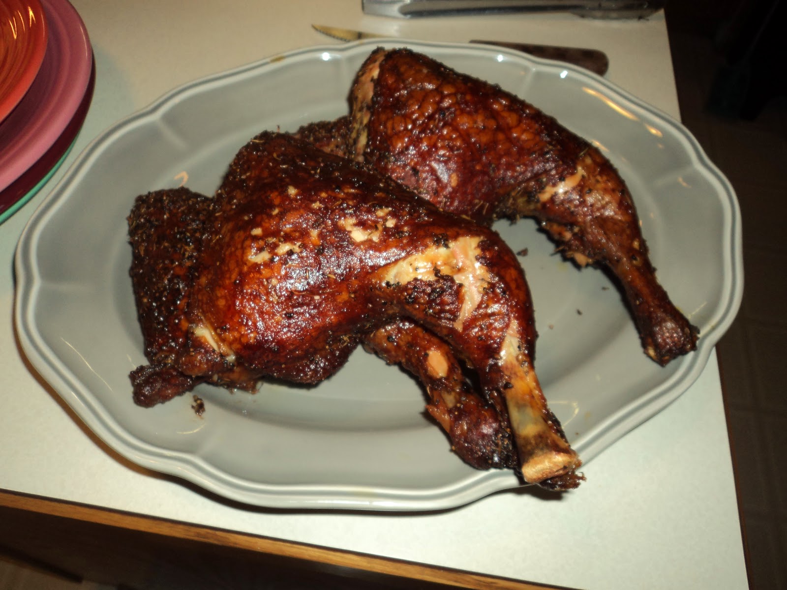 Create, Cook, Consume Becker Style: Smoked Chicken Leg Quarters~mmmmmmmmm
