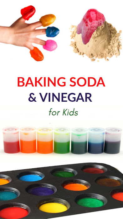 50+ super fun ways for kids to experiment with baking soda and vinegar. #vinegarandbakingsodaexperiment #bakingsodauses #bakingsodaandvinegarexperimentkids #bakingsodaandvinegar #fizzingexperimentsforkids #fizzyscience #scienceexperimentskids #scienceforkids #growingajeweledrose #volcanoprojectforkids #volcano