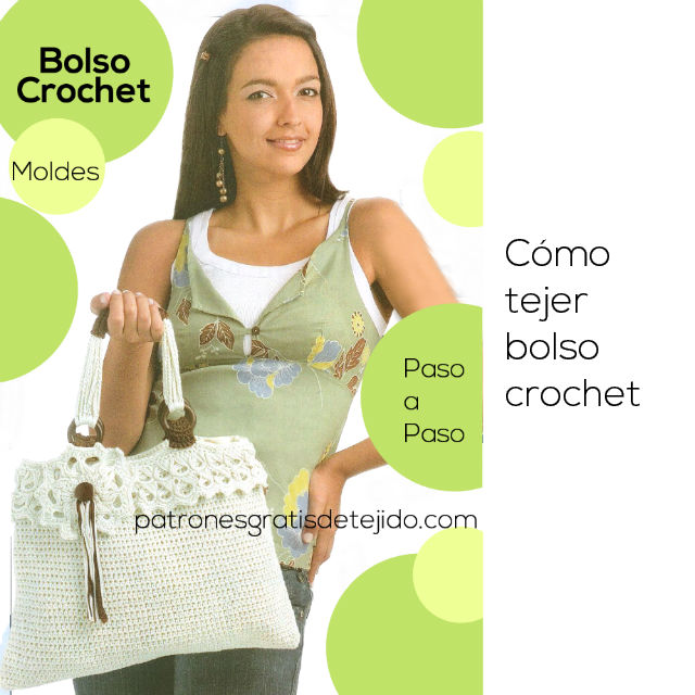 Bolso crochet / Paso a paso y moldes