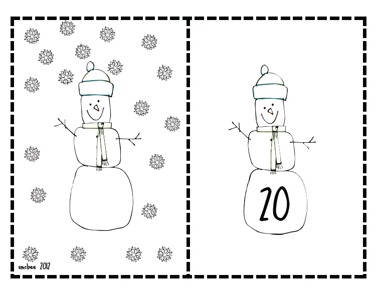 Buggy for First Grade : Snowflake Counting Math Center Freebie
