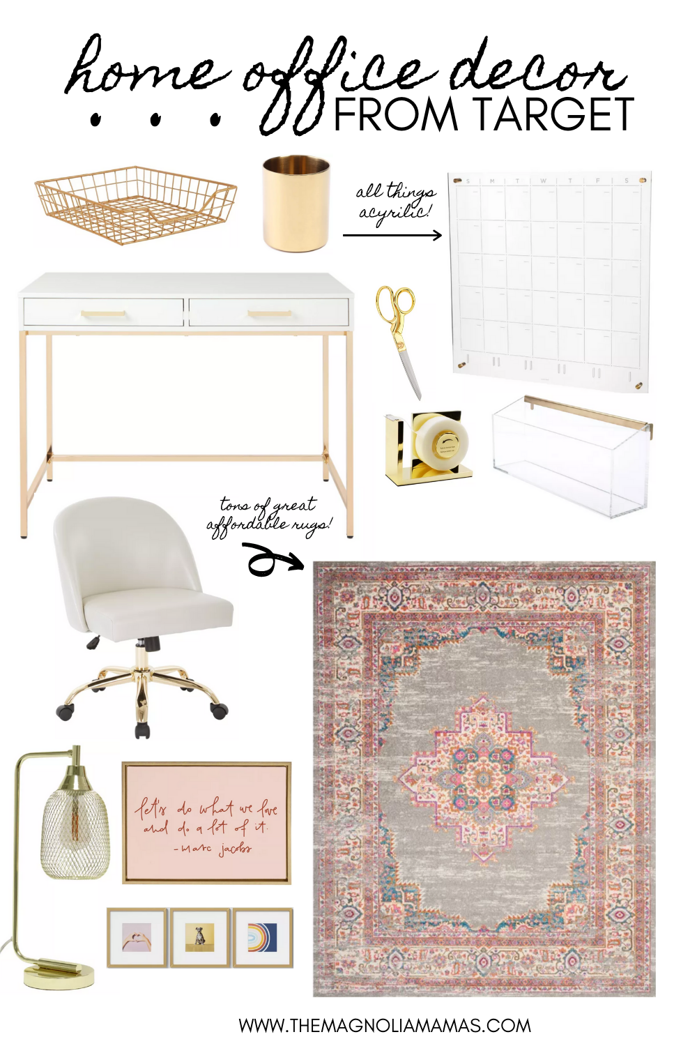 Magnolia Mamas : Home Office Decor Inspo from Target