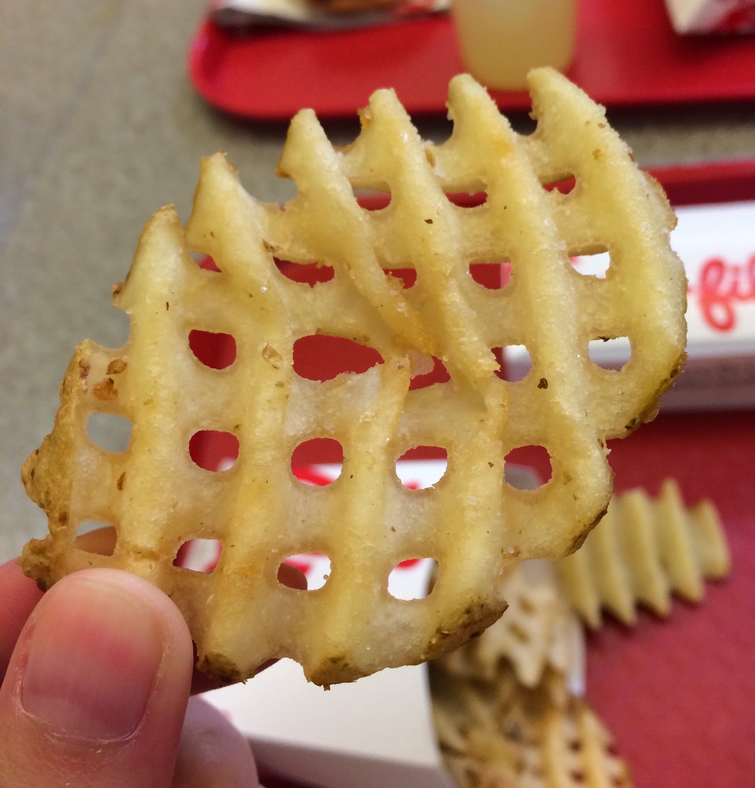 ChickFilA Waffle Potato Fries From ChickFilA (NYU) / チックフィレイ（NYU）の