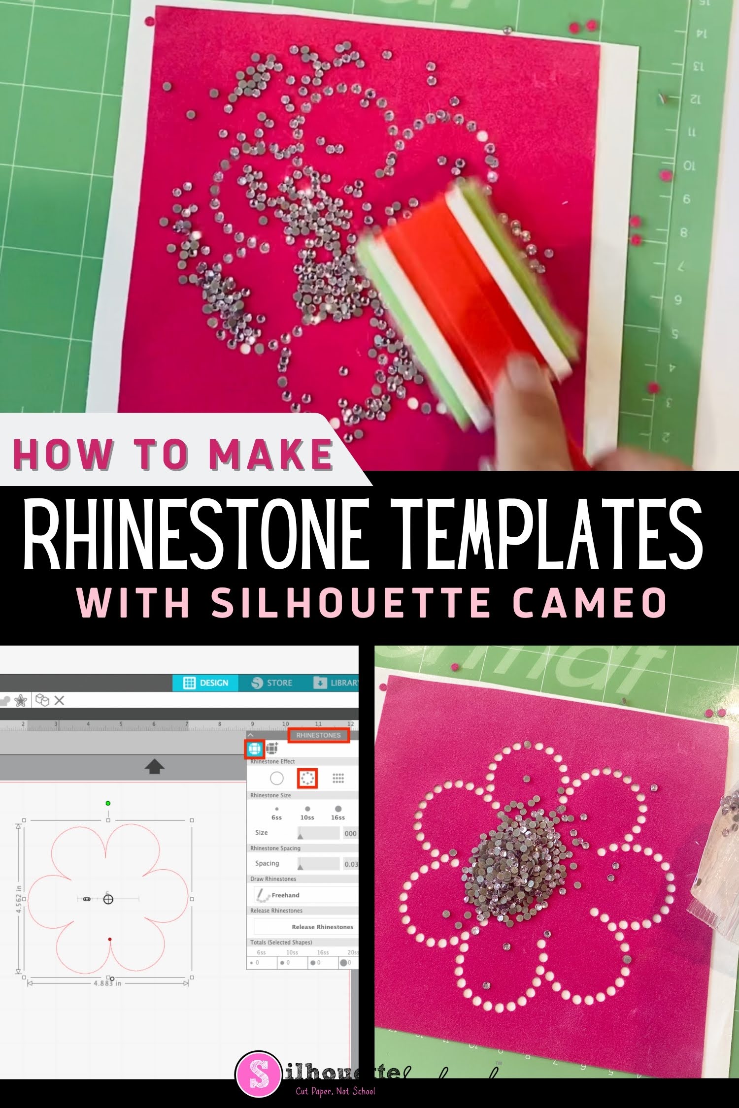 How to Make a Rhinestone Template with Silhouette CAMEO 4 for Beginners -  Silhouette School