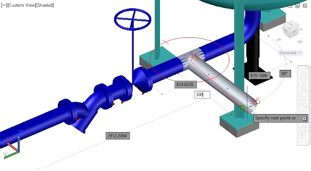 Basic 3D Pipe routing