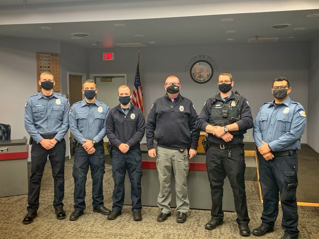 Inside Joplin Carthage Police Department five officers