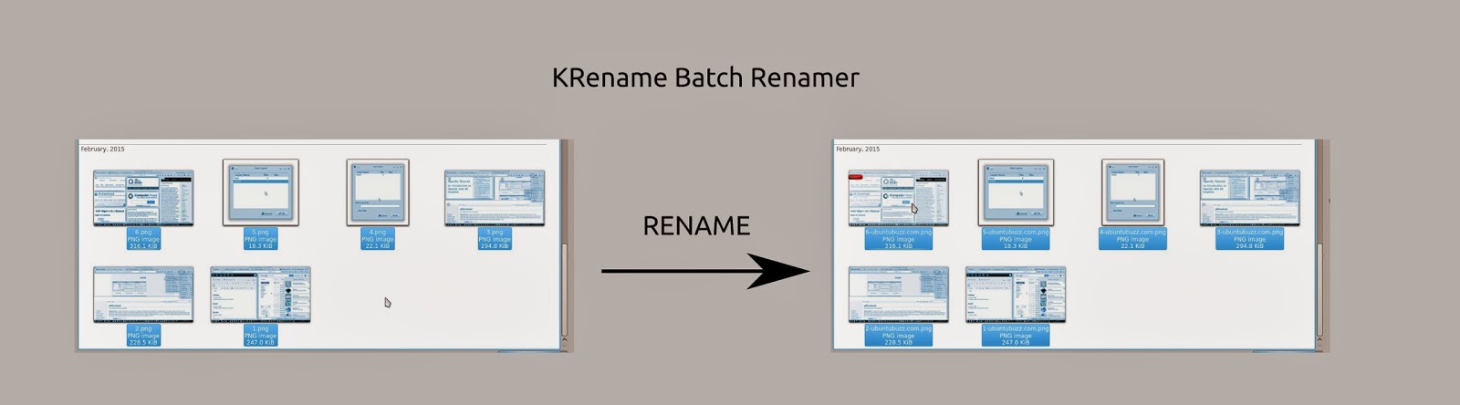 How To Batch Rename Files in Ubuntu with KRename