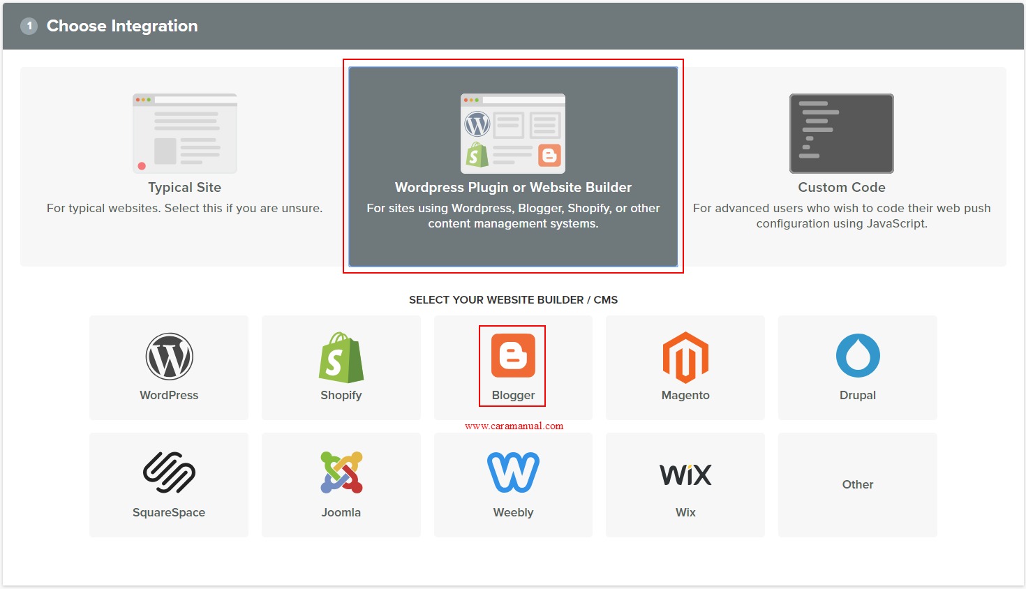 Pilih website builder cms onesignal Pilih website builder cms onesignal