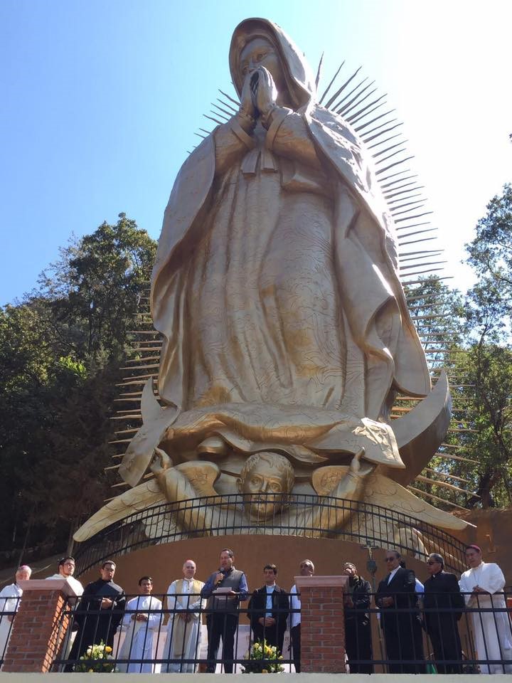 El mexiquense Hoy: VIRGEN DE GUADALUPE DE 33 METROS DE ALTO EN CHALMA