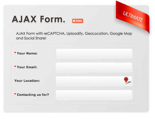 AJAX Form: reCAPTCHA